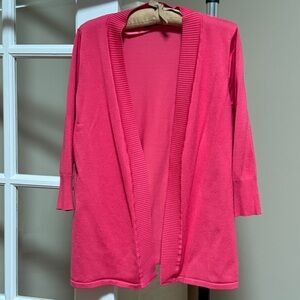 Premise Vibrant Pink Open-Front Cardigan